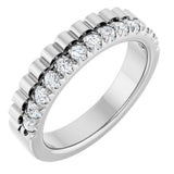 14K White Gold 1/3 CTW Lab-Grown Diamond Anniversary Band