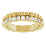 14K Yellow Gold 1/3 CTW Lab-Grown Diamond Anniversary Band