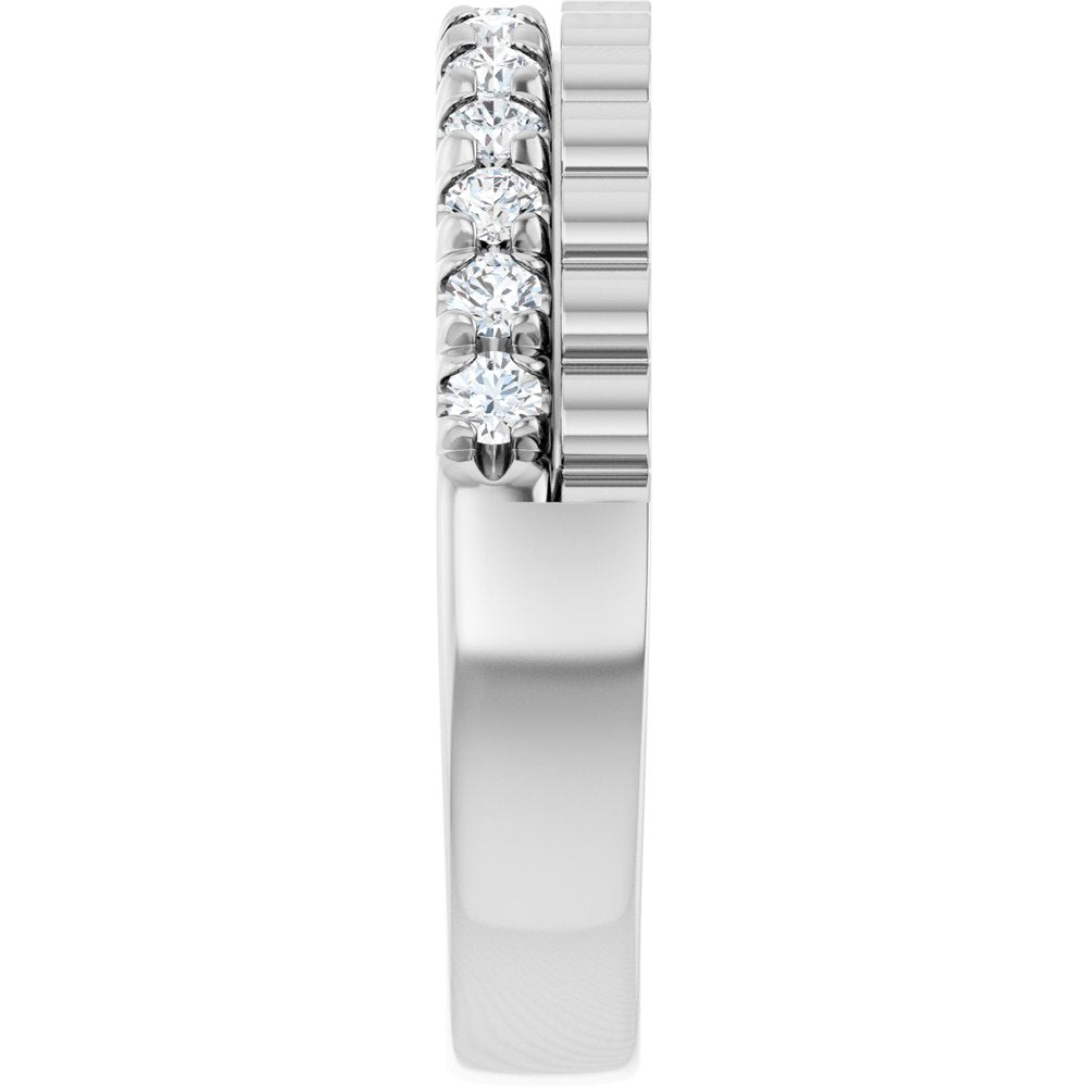 14K White Gold 1/3 CTW Lab-Grown Diamond Anniversary Band