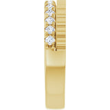 14K Yellow Gold 1/3 CTW Lab-Grown Diamond Anniversary Band
