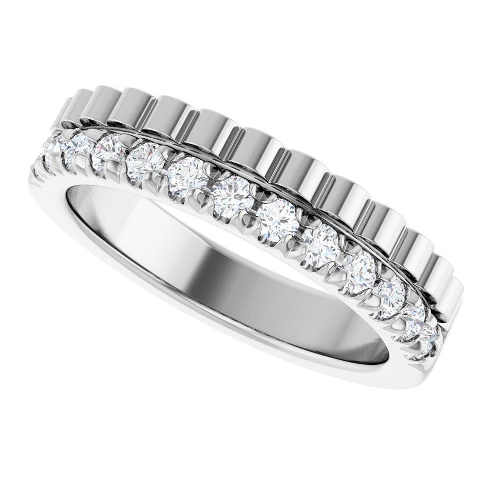 14K White Gold 1/3 CTW Lab-Grown Diamond Anniversary Band