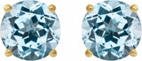 14K Yellow 5 mm Natural Sky Blue Topaz Earrings