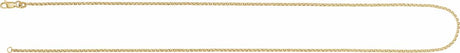 14K Yellow Gold 1.65 mm Rolo 24" Chain