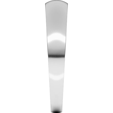 14K White Gold 4 mm Tapered Comfort-Fit Half Round Band Size 7