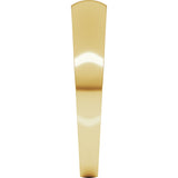 14K Yellow Gold 4 mm Tapered Comfort-Fit Half Round Band
