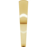 14K Yellow Gold 4 mm Tapered Comfort-Fit Half Round Band Size 8.5