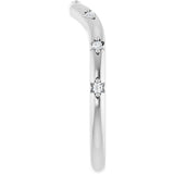 Platinum .05 CTW Lab-Grown Diamond Contour Band