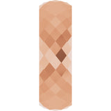 10K Rose Gold 6 mm Diamond Pattern Band Size 10.5