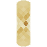 14K Yellow Gold 6 mm Diamond Pattern Band Size 7