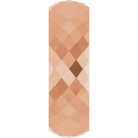 10K Rose Gold 6 mm Diamond Pattern Band Size 10.5