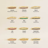 14K Yellow Gold Lab-Grown Ruby Stackable Ring