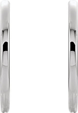 Sterling Silver Hinged 24 mm Hoop Earrings