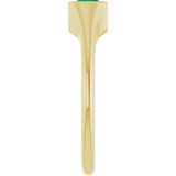 14K Yellow Gold Lab-Grown Emerald Two-Stone Ring