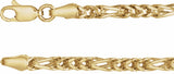 14K Yellow Gold 3.2 mm Franco 24" Chain