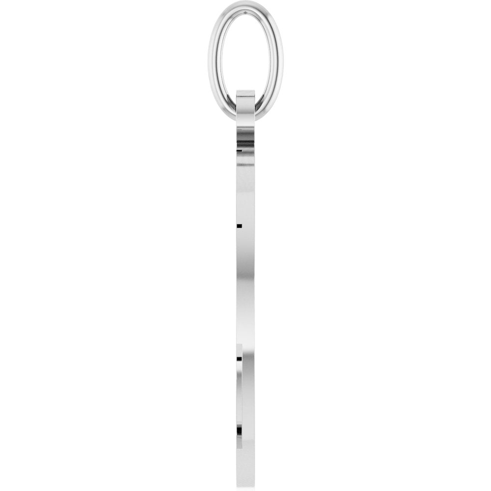 Sterling Silver Engravable Soccer Pendant