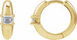14K Yellow Gold 1/3 CTW Natural Diamond 13.4 mm Hoop Earrings
