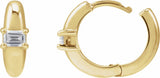14K Yellow Gold 1/3 CTW Natural Diamond 13.4 mm Hoop Earrings