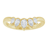 14K Yellow Gold 1/2 CTW Lab-Grown Diamond Contour Band