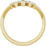 14K Yellow Gold 1/2 CTW Lab-Grown Diamond Contour Band