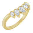 14K Yellow Gold 1/2 CTW Lab-Grown Diamond Contour Band