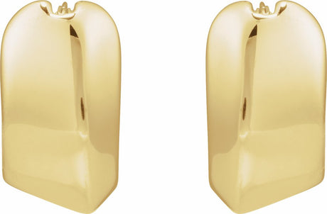 14K Yellow Electroform 19 mm Hoop Earrings