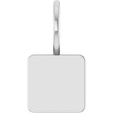 Sterling Silver Engravable Geometric Pendant