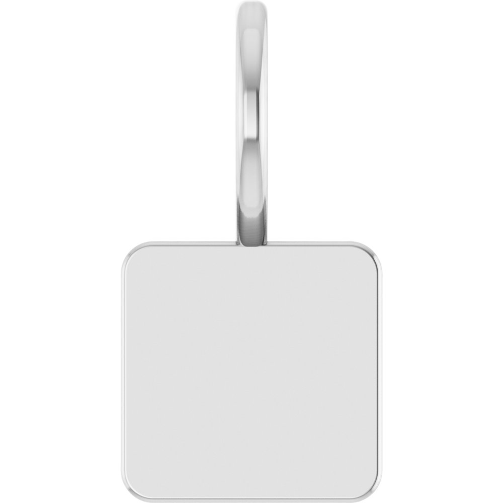 Sterling Silver Engravable Geometric Pendant