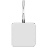 Sterling Silver Engravable Geometric Pendant