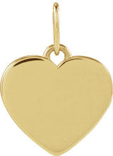 14K Yellow Gold .02 CTW Natural Diamond Blank Paw Print Heart Pendant