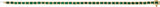 14K Yellow Gold Natural Tsavorite Garnet Line 7" Bracelet 