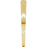 14K Yellow Gold 2.5 mm Tapered Comfort-Fit Half Round Band Size 6
