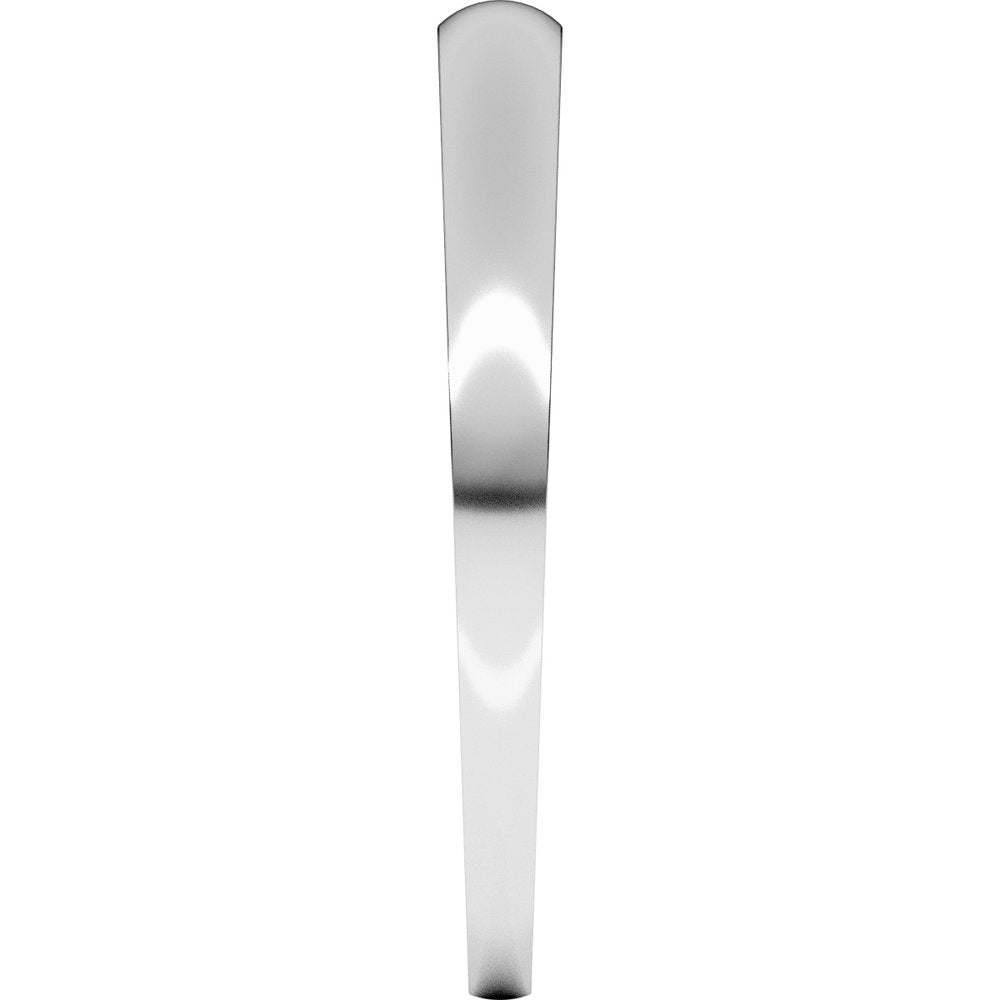 Sterling Silver 2.5 mm Tapered Comfort-Fit Half Round Band Size 6