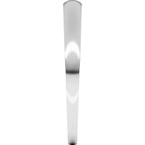 Sterling Silver 2.5 mm Tapered Comfort-Fit Half Round Band Size 6