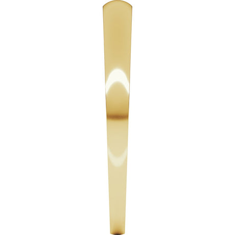 14K Yellow Gold 2.5 mm Tapered Comfort-Fit Half Round Band Size 5