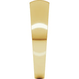 14K Yellow Gold 5 mm Tapered Comfort-Fit Half Round Band Size 6