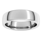 14K White Gold 6 mm Heavyweight Comfort-Fit European-Style Band Size 12