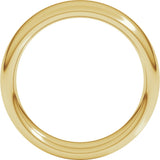 10K Yellow Gold 6 mm Heavyweight Comfort-Fit European-Style Band Size 10