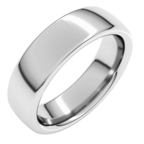 Platinum 6 mm Heavyweight Comfort-Fit European-Style Band Size 10