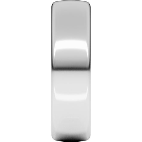 Sterling Silver 6 mm Heavyweight Comfort-Fit European-Style Band Size 8