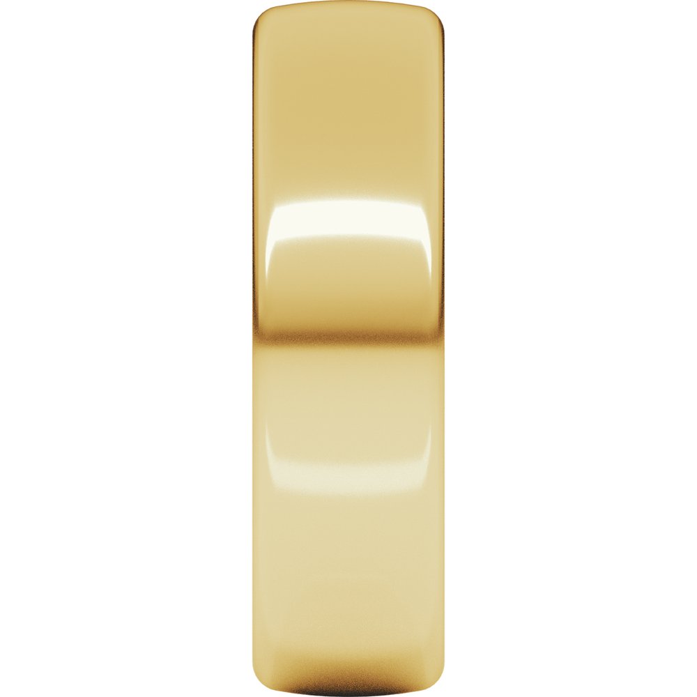 10K Yellow Gold 6 mm Heavyweight Comfort-Fit European-Style Band Size 10