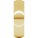 18K Yellow Gold 6 mm Heavyweight Half Round Band Size 5