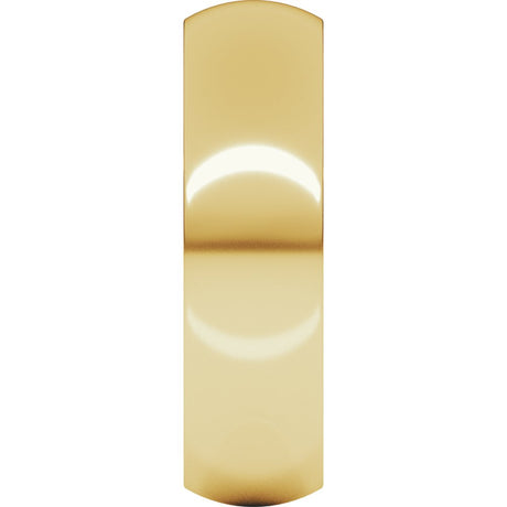 18K Yellow Gold 6 mm Heavyweight Half Round Band Size 5