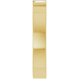 14K Yellow Gold 1/5 CTW Natural Diamond Three Stone Band