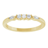 14K Yellow Gold 1/6 CTW Lab-Grown Diamond Anniversary Band