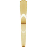 14K Yellow Gold 3 mm Tapered Comfort-Fit Half Round Band Size 5.5