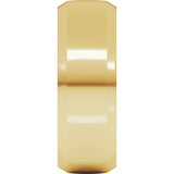 14K Yellow Gold 8 mm Beveled-Edge Comfort-Fit Half Round Band Size 8.5