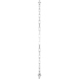 Sterling Silver Engravable Paperclip-Style Link 7" Bracelet