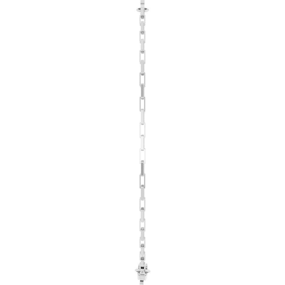 Sterling Silver Engravable Paperclip-Style Link 7" Bracelet