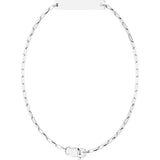 Sterling Silver Engravable Paperclip-Style Link 7" Bracelet