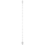 Sterling Silver Engravable Keyhole Link 7" Bracelet